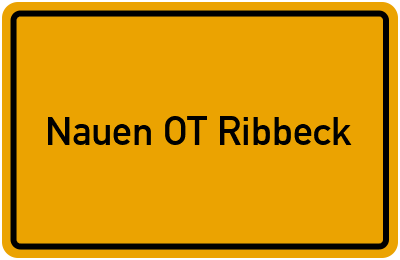 Branchenbuch Nauen OT Ribbeck, Brandenburg