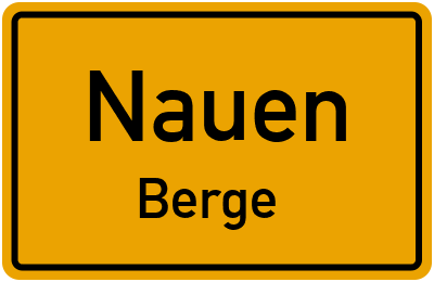 Straßenverzeichnis Nauen Berge