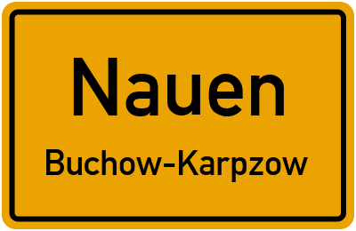 Straßenverzeichnis Nauen Buchow-Karpzow