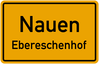 Straßenverzeichnis Nauen Ebereschenhof