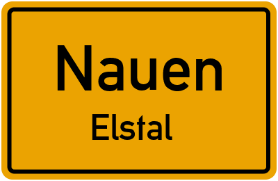 Straßenverzeichnis Nauen Elstal