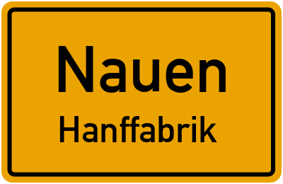 Straßenverzeichnis Nauen Hanffabrik