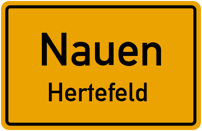 Straßenverzeichnis Nauen Hertefeld