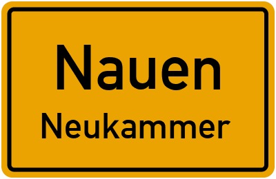 Straßenverzeichnis Nauen Neukammer