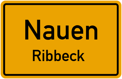 Straßenverzeichnis Nauen Ribbeck