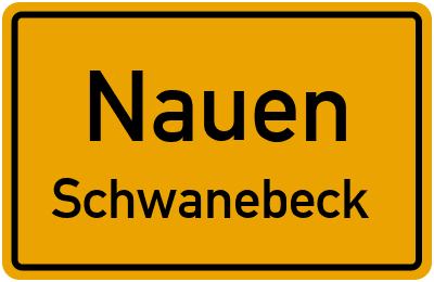 Straßenverzeichnis Nauen Schwanebeck