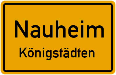 Straßenverzeichnis Nauheim Königstädten