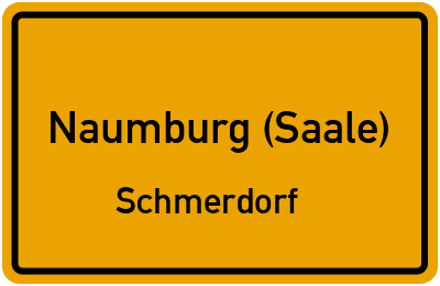 Straßenverzeichnis Naumburg (Saale) Schmerdorf