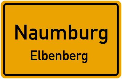 Ortsschild Naumburg Elbenberg
