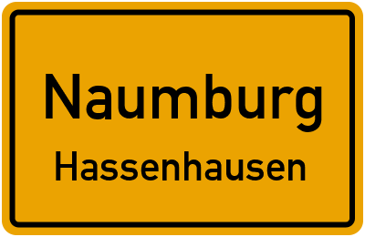 Straßenverzeichnis Naumburg Hassenhausen