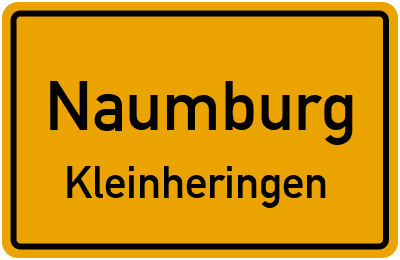 Straßenverzeichnis Naumburg Kleinheringen