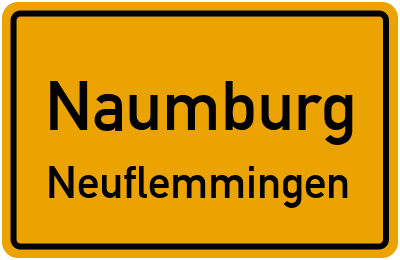 Straßenverzeichnis Naumburg Neuflemmingen