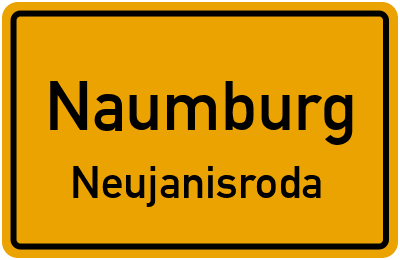Straßenverzeichnis Naumburg Neujanisroda