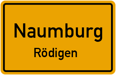 Straßenverzeichnis Naumburg Rödigen
