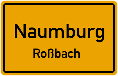 Straßenverzeichnis Naumburg Roßbach