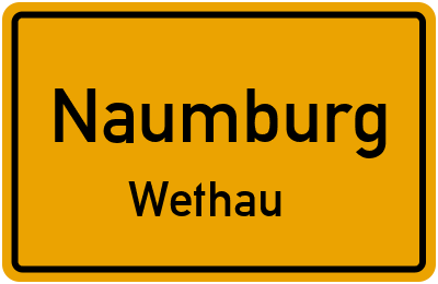 Straßenverzeichnis Naumburg Wethau