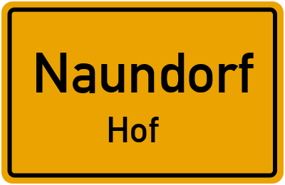 Straßenverzeichnis Naundorf Hof