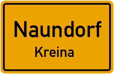Straßenverzeichnis Naundorf Kreina