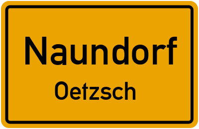 Straßenverzeichnis Naundorf Oetzsch
