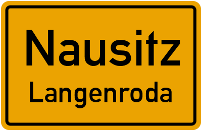 Straßenverzeichnis Nausitz Langenroda