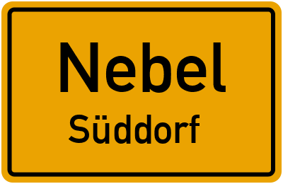 Straßenverzeichnis Nebel Süddorf