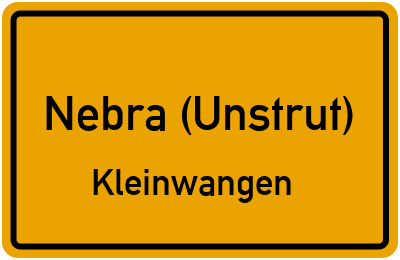 Straßenverzeichnis Nebra (Unstrut) Kleinwangen