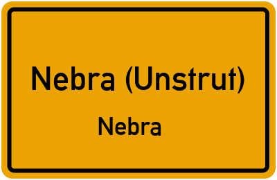 Straßenverzeichnis Nebra (Unstrut) Nebra