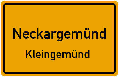 Straßenverzeichnis Neckargemünd Kleingemünd