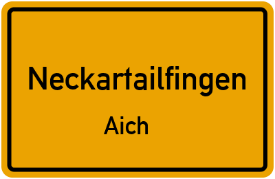 Straßenverzeichnis Neckartailfingen Aich