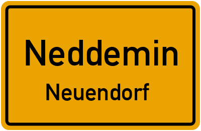 Straßenverzeichnis Neddemin Neuendorf