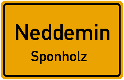 Straßenverzeichnis Neddemin Sponholz