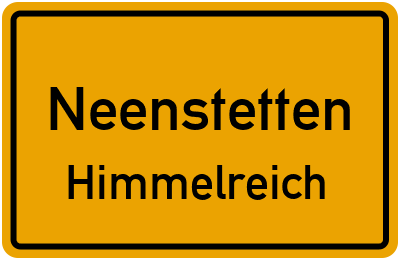 Straßenverzeichnis Neenstetten Himmelreich