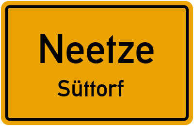Ortsschild Neetze Süttorf