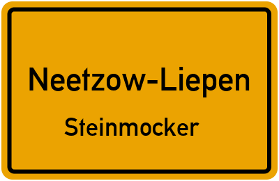 Straßenverzeichnis Neetzow-Liepen Steinmocker