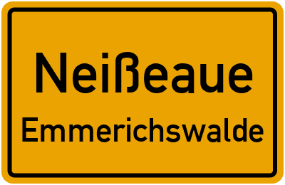 Straßenverzeichnis Neißeaue Emmerichswalde