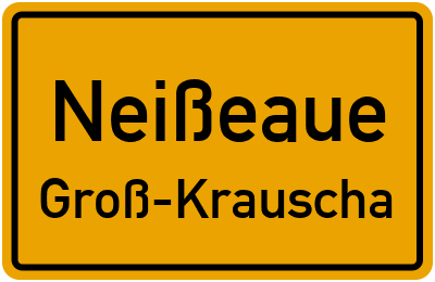 Straßenverzeichnis Neißeaue Groß-Krauscha