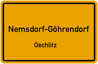 Straßenverzeichnis Nemsdorf-Göhrendorf Oechlitz
