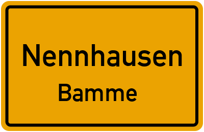 Straßenverzeichnis Nennhausen Bamme