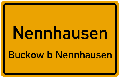 Straßenverzeichnis Nennhausen Buckow b Nennhausen
