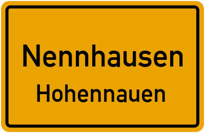 Straßenverzeichnis Nennhausen Hohennauen