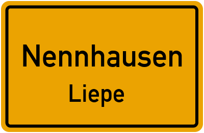 Straßenverzeichnis Nennhausen Liepe