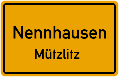 Straßenverzeichnis Nennhausen Mützlitz