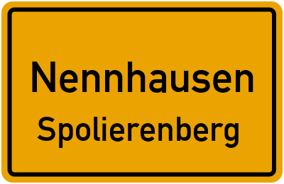 Straßenverzeichnis Nennhausen Spolierenberg