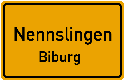 Straßenverzeichnis Nennslingen Biburg