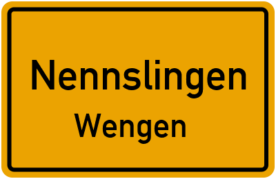 Straßenverzeichnis Nennslingen Wengen