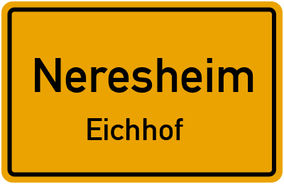 Straßenverzeichnis Neresheim Eichhof