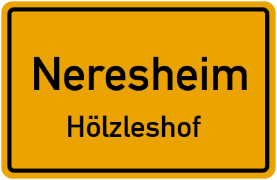 Straßenverzeichnis Neresheim Hölzleshof