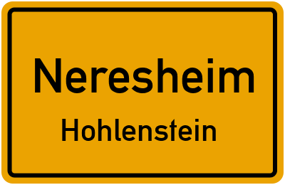 Straßenverzeichnis Neresheim Hohlenstein