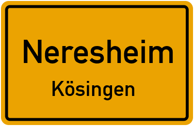 Straßenverzeichnis Neresheim Kösingen