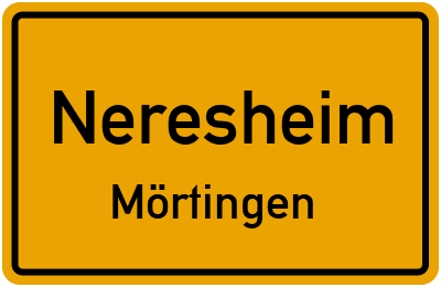 Straßenverzeichnis Neresheim Mörtingen